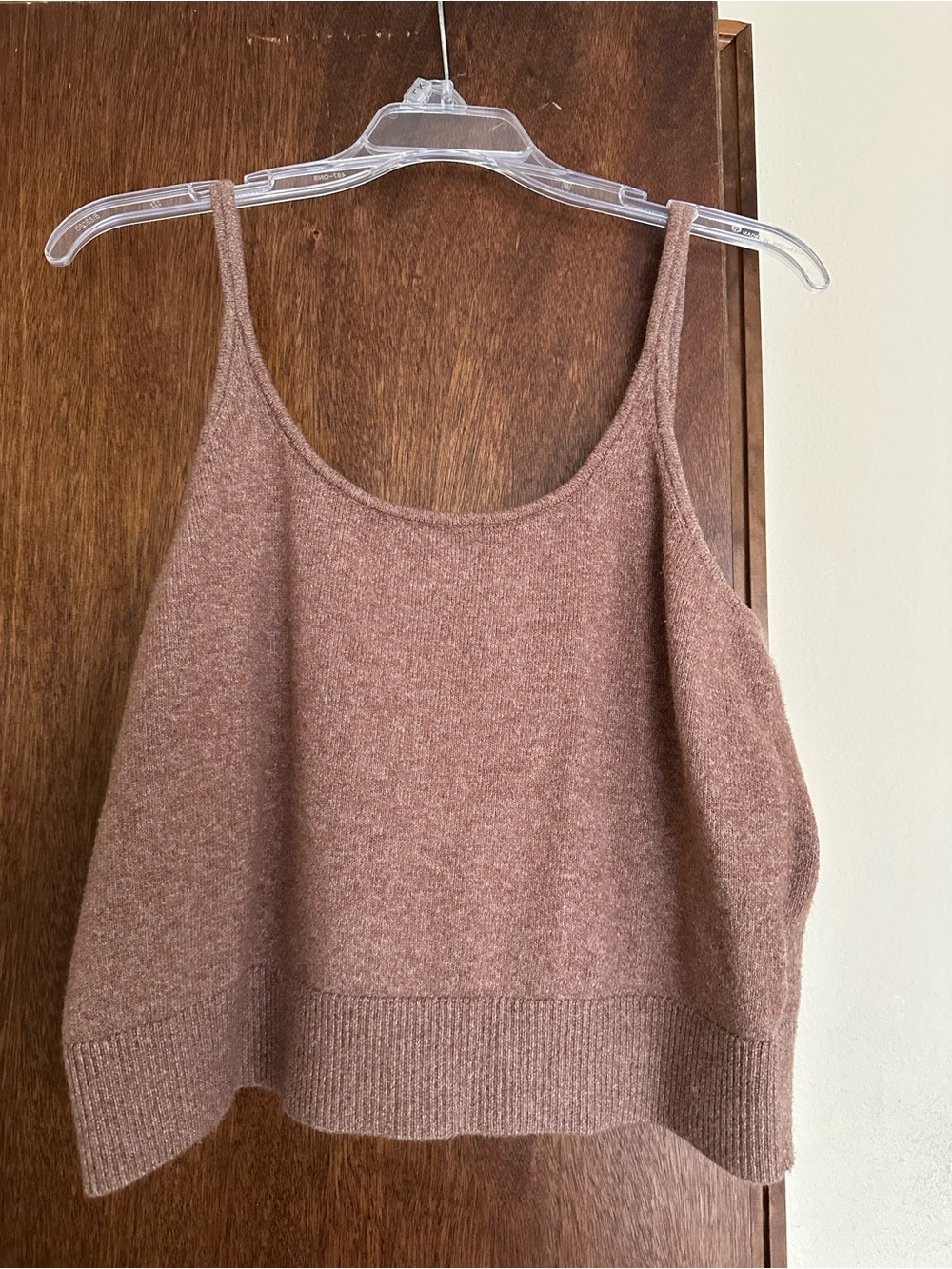 Old Navy Rust-Brown Knit Spaghetti Strap Tank - Picture 4 of 6